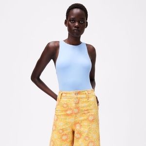 NWOT! Zara Halterneck bodysuit pastel blue size M!